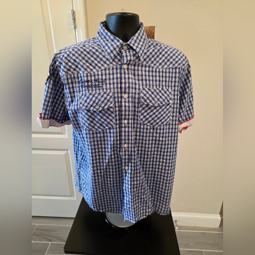 Blue Checkered Men's Shirt